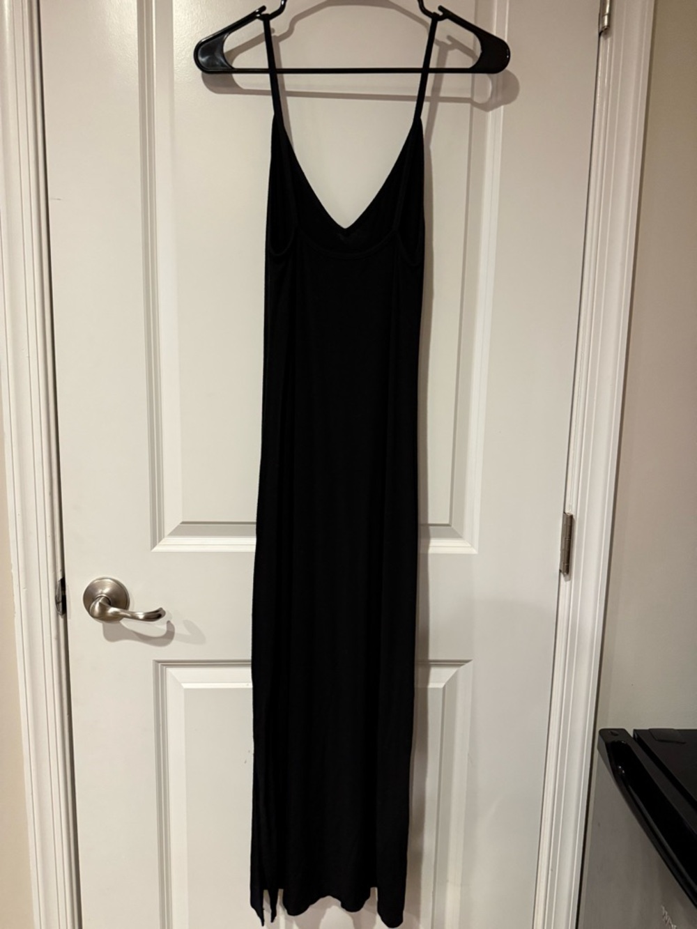 Casual Slip Maxi Dress - Minimalist Women's Dress - Picture 2 of 4